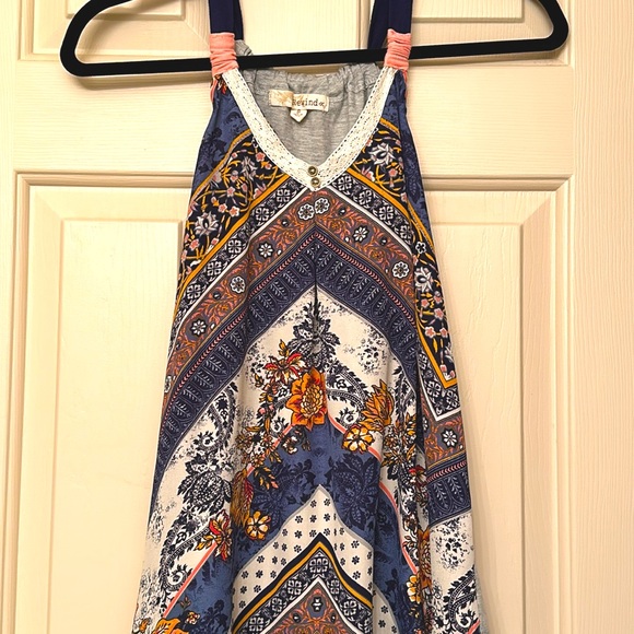 Size small - S - tank top, vintage style floral design / lace - Picture 1 of 5